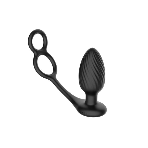 Nexus 'Tornado' Rotating and Vibrating Butt Plug with Cock and Ball Ring
