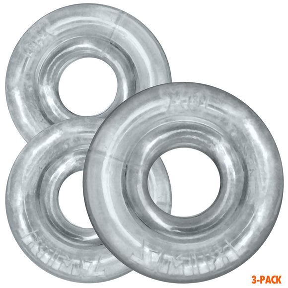 Oxballs 'Rimringz' Cock Ring 3 Pack - Clear