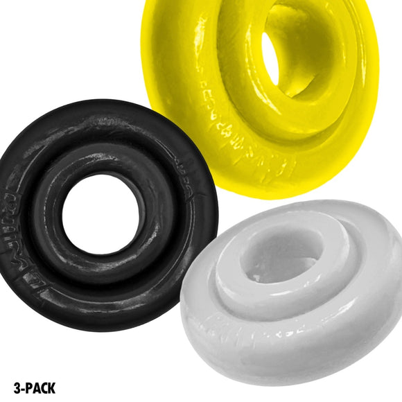Oxballs 'Rimringz' Cock Ring 3 Pack - Shockwave
