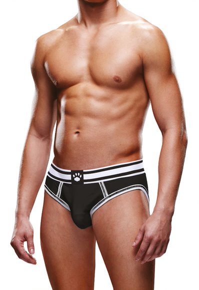 Prowler Black/White Open Brief Medium