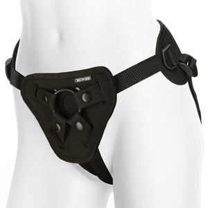 Doc Johnson Vac U Lock Supreme Harness With Vibrating Plug Black