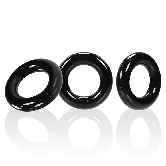 WILLY RINGS 3-pack cockrings  black
