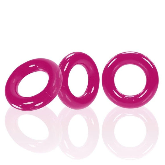 WILLY RINGS 3-pack cockrings  hot pink
