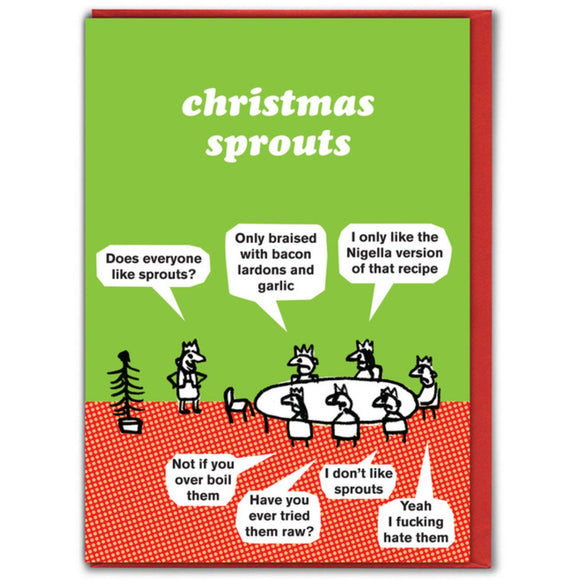 Christmas Sprouts - Christmas Card