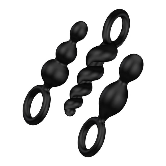 Satisfyer 'Booty Call' Black Anal Plugs Set