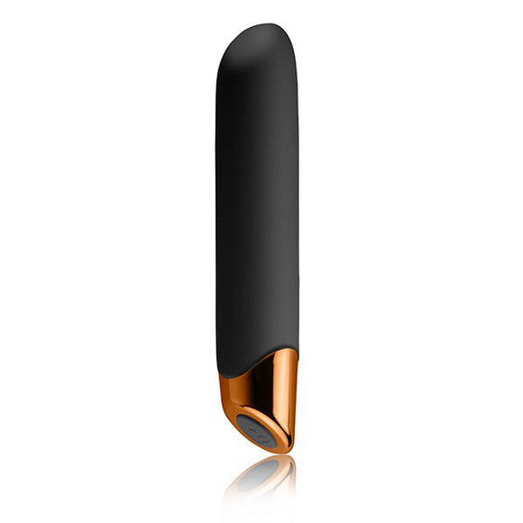 Rocks Off Chaiamo Black Gold Vibrator 10 Speed Chic USB Rechargeable Fun Sex Toy