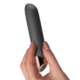 Rocks Off Chaiamo Black Gold Vibrator 10 Speed Chic USB Rechargeable Fun Sex Toy