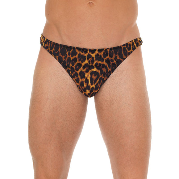 Mens Leopard Print GString