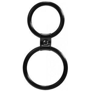 Me You Us Dual Rings Cock & Ball Ring Silicone Erection Scrotum Band