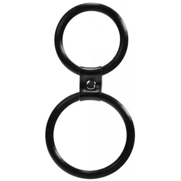 Me You Us Dual Rings Cock & Ball Ring Silicone Erection Scrotum Band