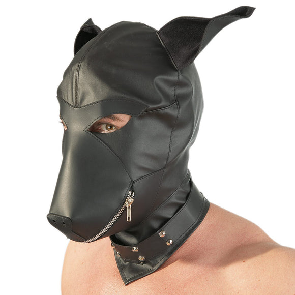 Leather Dog Mask Gimp Muzzle Hood Fetish Collection Bondage Play BDSM