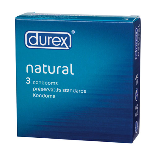 Durex Classic Natural Condoms 3pk