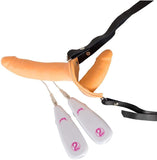 You2Toys Strap-On Duo Vibrating Dildo Realistic Penis Harness Couples Sex Toy