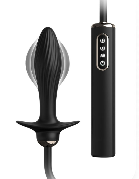 Anal Fantasy Auto Throb Inflatable Vibrating Butt Plug Gape Stretch USB Pump