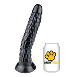 Animhole Pangolin Dildo Black Scales Suction Cup Long Hardcore Anal Sex Toy