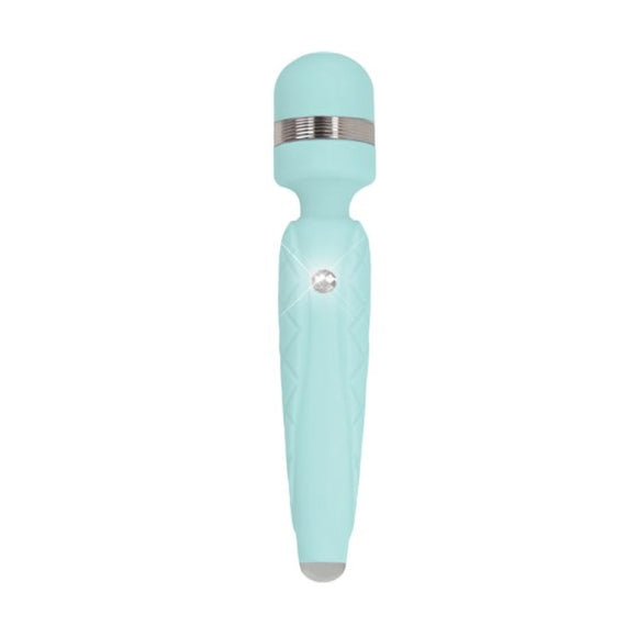 BMS Factory Pillow Talk Cheeky Wand Massager Teal Vibrator Swarovski Crystal USB Rechargeable Sex Toy