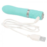 BMS Factory Pillow Talk Flirty Teal Swarovski Bullet Vibrator Classic USB Rechargeable Sex Toy