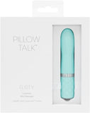 BMS Factory Pillow Talk Flirty Teal Swarovski Bullet Vibrator Classic USB Rechargeable Sex Toy