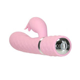 BMS Factory Pillow Talk Lively Dual Motor Massager Pink Rotating Rabbit Vibrator Swarovski Crystal Sex Toy