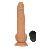 Naked Addiction 9" Thrusting Caramel Dong Realistic Tan Penis Dildo USB Cock Sex Toy