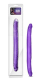 B Yours Purple Double Ended Dildo 16 Inch Long Twin Penis Head Couples Sex Toy