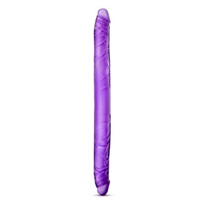 B Yours Purple Double Ended Dildo 16 Inch Long Twin Penis Head Couples Sex Toy