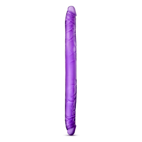 B Yours Purple Double Ended Dildo 16 Inch Long Twin Penis Head Couples Sex Toy