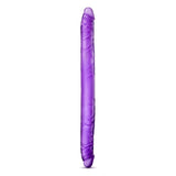 B Yours Purple Double Ended Dildo 16 Inch Long Twin Penis Head Couples Sex Toy