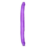 B Yours Purple Double Ended Dildo 16 Inch Long Twin Penis Head Couples Sex Toy