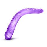 B Yours Purple Double Ended Dildo 16 Inch Long Twin Penis Head Couples Sex Toy