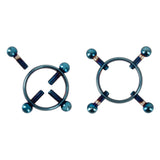 Bad Kitty Blue Moon Nipple Jewellery Non-Piercing Metal Screw Vice Clamps