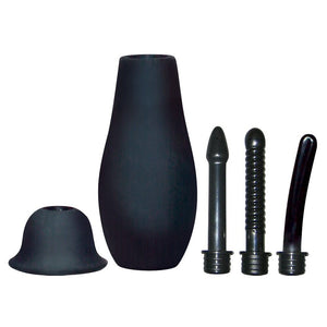 Bad Kitty Intimate Shower Anal Douche 3 Attachments Wash Cleaner Bulb Clyster