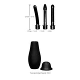 Bad Kitty Intimate Shower Anal Douche 3 Attachments Wash Cleaner Bulb Clyster