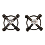 Bad Kitty Shiny Star Gem Nipple Jewellery Non-Piercing Metal Screw Vice Clamps