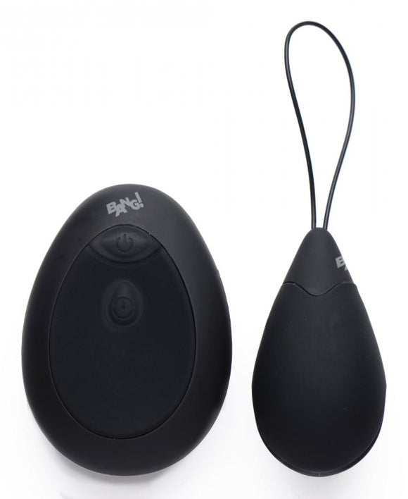 Bang! 10X Black Silicone Vibrating Remote Control Egg Vibrator Fun Public Sex Toy