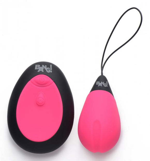 Bang! 10X Pink Silicone Vibrating Remote Control Egg Vibrator Fun Public Sex Play