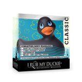 Big Teaze I Rub My Duckie Classic Black Rubber Bath Duck Vibrator Cute Relax Body Massager