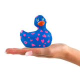 Big Teaze I Rub My Duckie Romance Blue Kisses Bath Tub Body Massager Quiet Rubber Duck Vibrator
