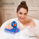 Big Teaze I Rub My Duckie Romance Blue Kisses Bath Tub Body Massager Quiet Rubber Duck Vibrator