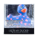 Big Teaze I Rub My Duckie Romance Blue Kisses Bath Tub Body Massager Quiet Rubber Duck Vibrator