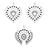 Bijoux Indiscrets Flamboyant Adhesive Rhinestone Body Jewellery Set Black Gem Decorations
