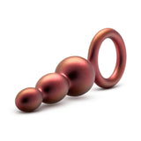 Blush Anal Adventures Matrix Beaded Loop Bronze Silicone 3 Bead Butt Plug Unisex Sex Toy