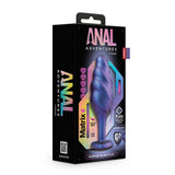 Blush Anal Adventures Matrix Bumped Bling Sapphire Crystal Heart Gem Butt Plug Sex Toy