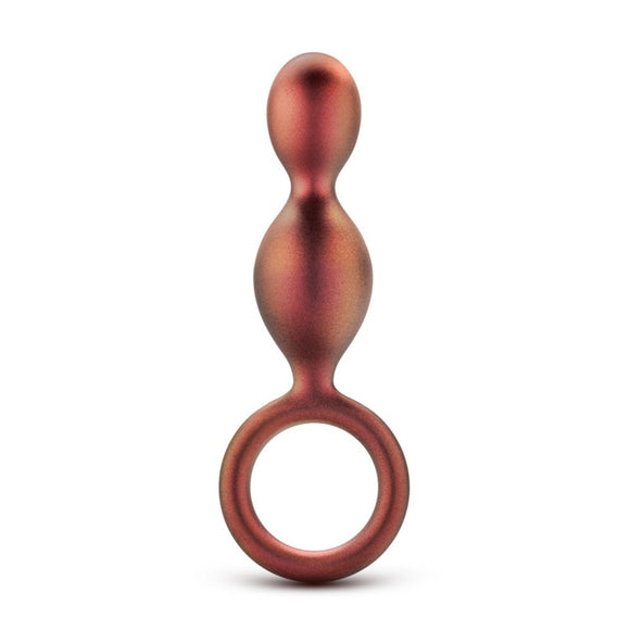 Blush Anal Adventures Matrix Duo Loop Bronze Soft Silicone Double Bead Butt Plug Sex Toy