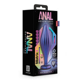 Blush Anal Adventures Matrix Wavy Bling Sapphire Crystal Heart Gem Jewel Butt Plug Sex Toy
