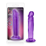 Blush B Yours Sweet N Small 6 Inch Purple Realistic Penis Dildo Suction Fun Sex Toy