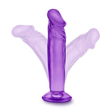 Blush B Yours Sweet N Small 6 Inch Purple Realistic Penis Dildo Suction Fun Sex Toy