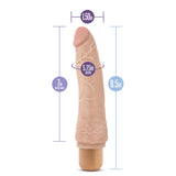 Dr. Skin Cock Vibe 7 Realistic 8.5" Penis Classic Twist Dial Speed Vibrator Love Toy