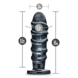 Blush Jet Annihilator 11 Inch Black Carbon XL Butt Plug Suction Cup Anal Dildo Probe Hardcore Sex Toy