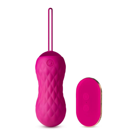 Blush Lush Carina Gyrating Egg Vibrator Velvet Remote Control Couples Play USB Sex Toy